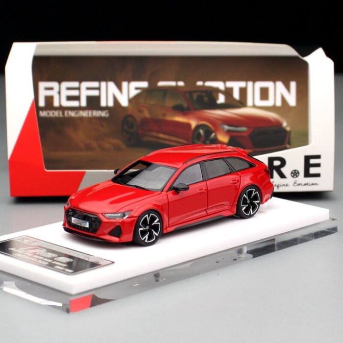 Refine Emotion 1:64 RS6 เครื่องกําเนิดไฟฟ้ารถยนต์เครื่องกําเนิดไฟฟ้าหมายเลข Avant RS6