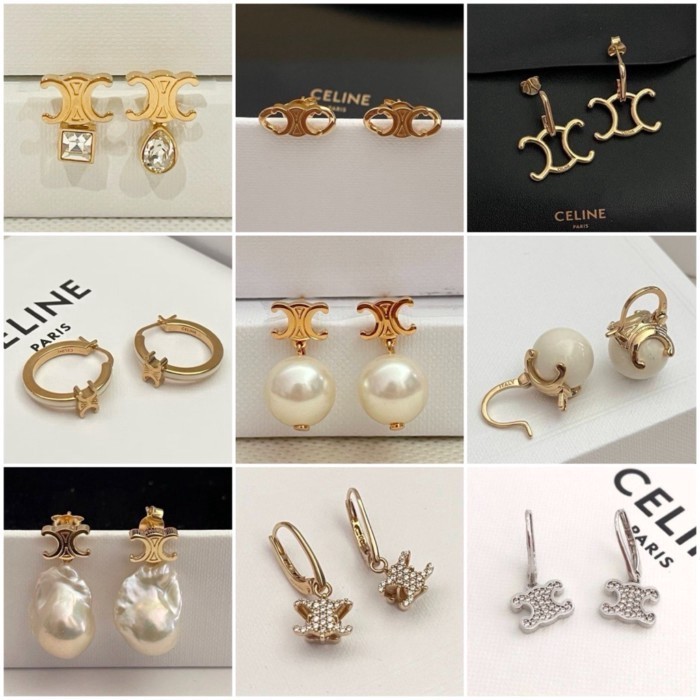 พร้อมส่งรวมต่างหู Celine Earrings ของแท้100% ทุกแบบพร้อมส่งค่ะ