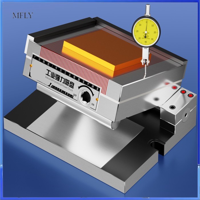 Precision Tilting Magnetic Table - Sinusoidal Bow Angle Adjustment, 200N/cm² Permanent Magnet Sucti