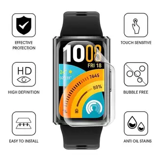แผ่นกระจกแบบ 9D / ฟิล์มนิ่ม for Smartwatch Huawei Band 11 11 Pro/Huawei Band 10 9 8/Huawei Band NFC อุปกรณ์ป้องกันหน้าจอ