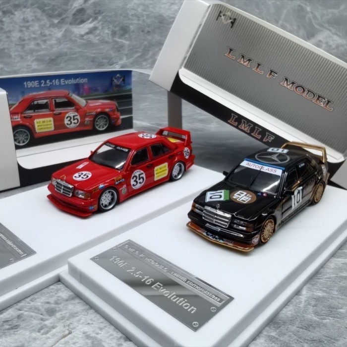LMLF 1/64 Benz 190E EVO 2.5 Static Model Camel Cup Painting Alloy Collection Model