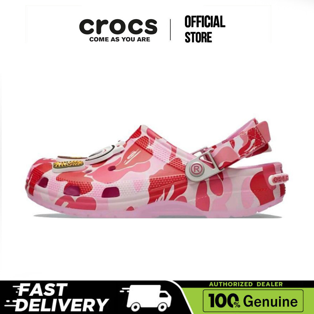 【100% Genuine】Crocs Classic clog 209627-6I2 Men's and Women's Beach Sandals