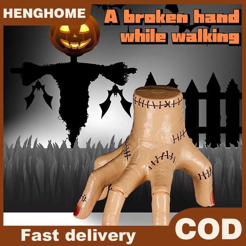 C HENGHOME Addams Thing Hand With Music Lights, Upgrade Cosplay Hand By Addams, Fake Hand Toys Scar