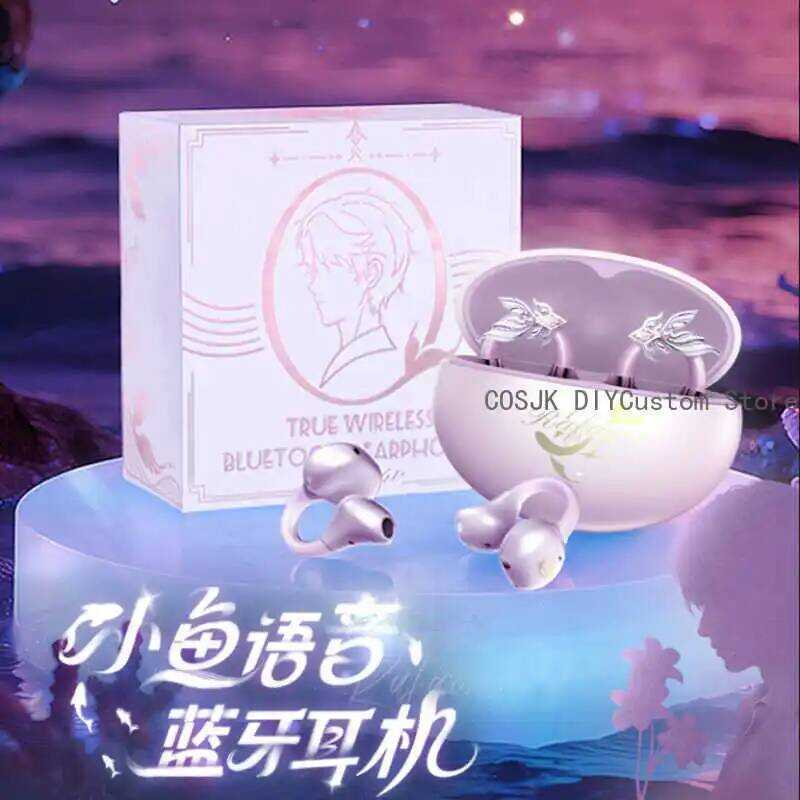 C NEW Anime Love And Deepspace Rafayel Cosplay Bluetooth Headset Cartoon Bluetooths Earphone Ear Cl