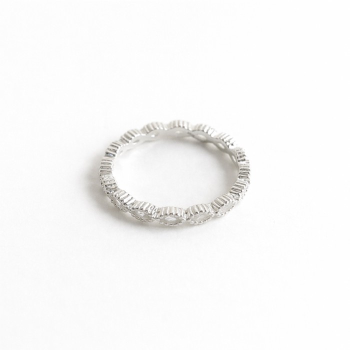 [KOREA] TOCCO_Teardrop Cubic Silver Ring