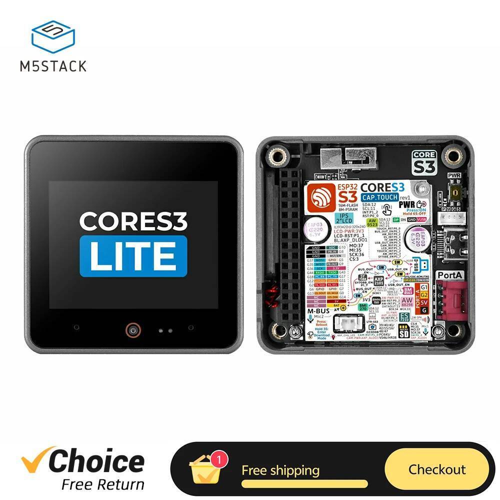 M5Stack CoreS3 Lite โปรแกรม IoT Controller ESP32-S3 Core WIFI 2.0 "Touch Sreen สําหรับ DIY โครงการกา