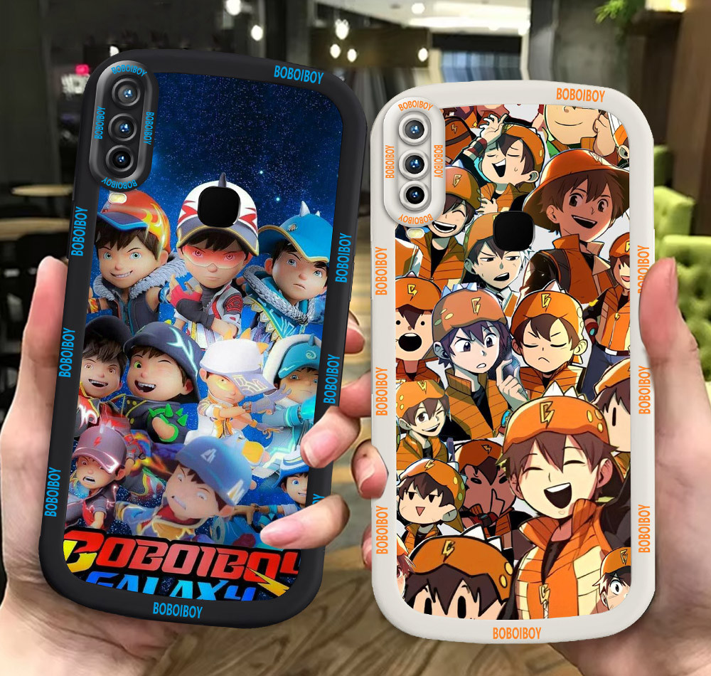 G26 Cute BoBoiBoy ขาวดำเคสโทรศัพท์หรับ VIVO Y17 Y91 Y91C Y93 Y95 Y12 Y15 ปก