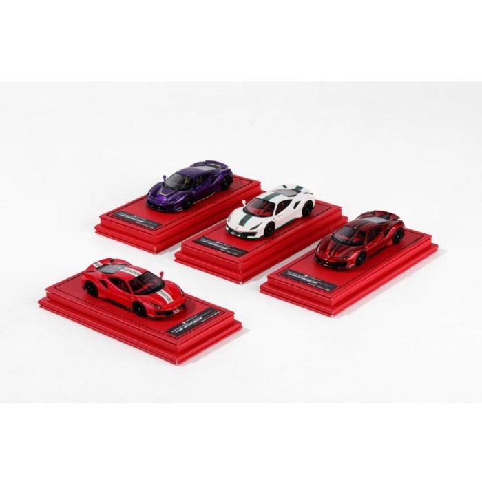 ล้อหมุน 1: 64 Ferrari 488 PISTA โมเดลรถจําลองเรซินด้านบนแข็ง