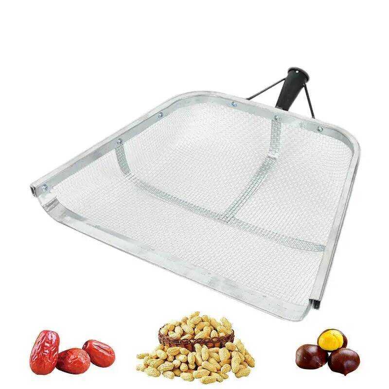 C Garden Sifter For Soil Sturdy Stainless Steel Soil Sieve With Easy Grip Handle Ergonomic Portable