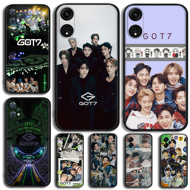 สําหรับ OPPO A5i Pro A5 A5X GOT7 5Y31 เคสโทรศัพท์ซิลิโคนอ่อนนุ่ม TPU สีดํา