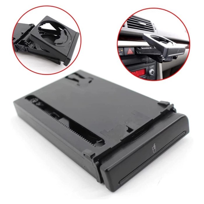 1pc Front Car Cup Holder 8E1862534J 8E1862534H New For 2002-2005 Audi A4 B6 B7 02-05 Balck 4-Door C