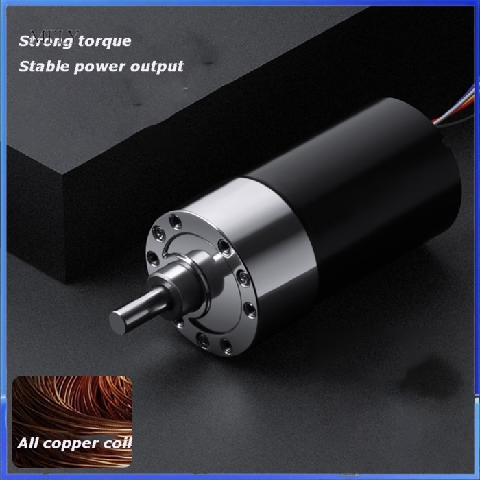 3650 Micro Slow Motor Can CW CCW 12V 24V 37mm DC Brushless Geared Motor