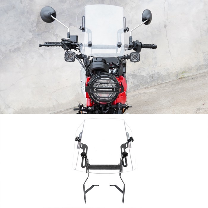 Cub CT125 Motorcycle front windshield with Compatible with HONDA Hunter Cub CT125 JA65 2021-2024win