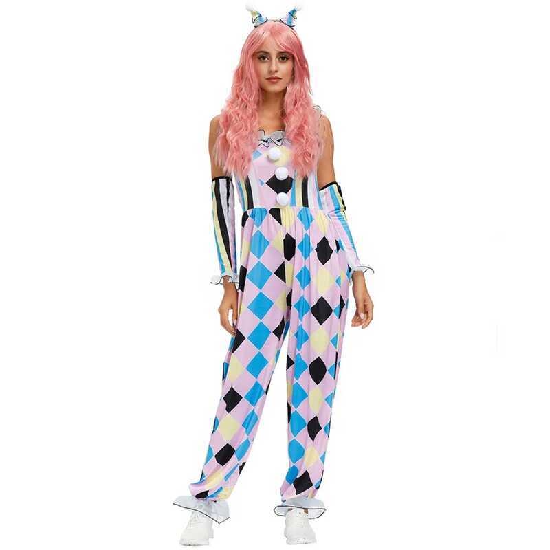 C [Expert Recommended] Halloween Costume For Women F Circus Clown Costume Set Quinn Honey Joker Hor
