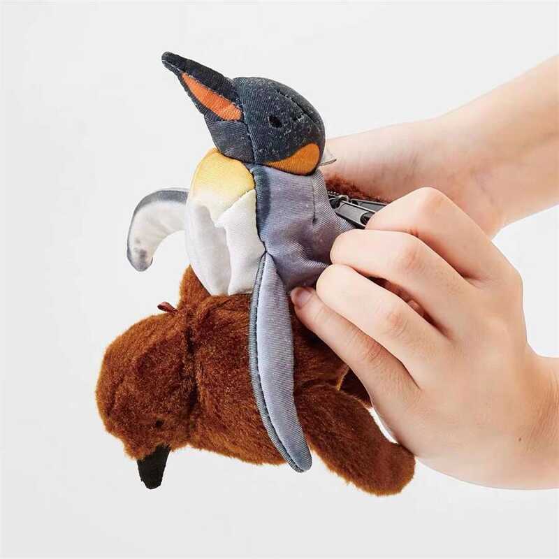 C Penguin Growth Process Cute Plushie Emperor Penguin Egg Plush Toys Lifelike Animals Simulation St