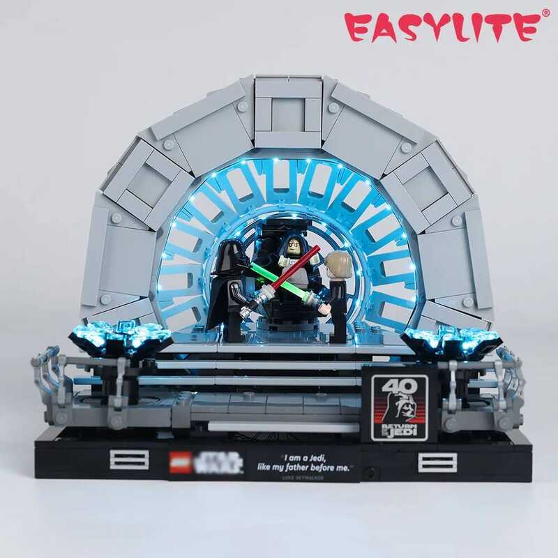 C EASYLITE Led Light Set For 75352 Wars Emperor's Throne Room Diora Collectible DIY Toys Bloc Only