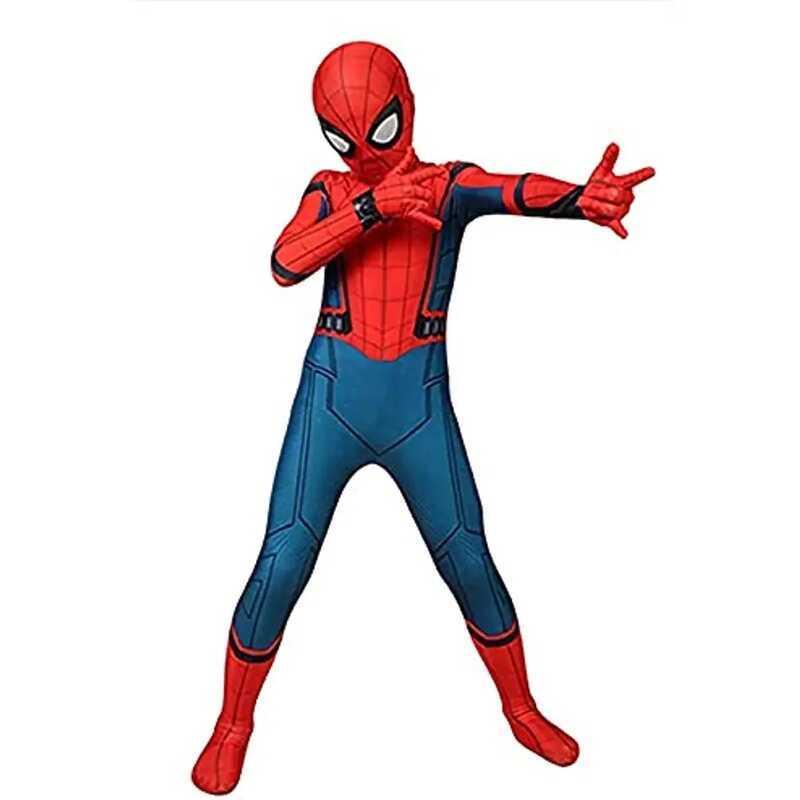 C ZEEMIN Spiderman Costume For Kids Adult Tobey Maguire Cosplay Suit Erhero Zentai Suit Jumpsuit Ha