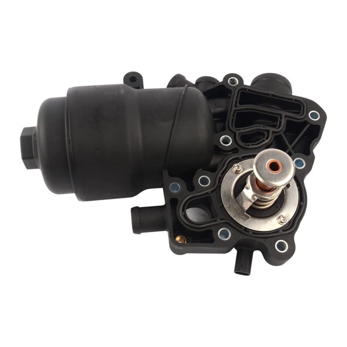 059115389P Engine Oil Filter Housing W/Coolant Thermostat Replacement for -Audi A6 A7 A8 Q5 Q7 Toua