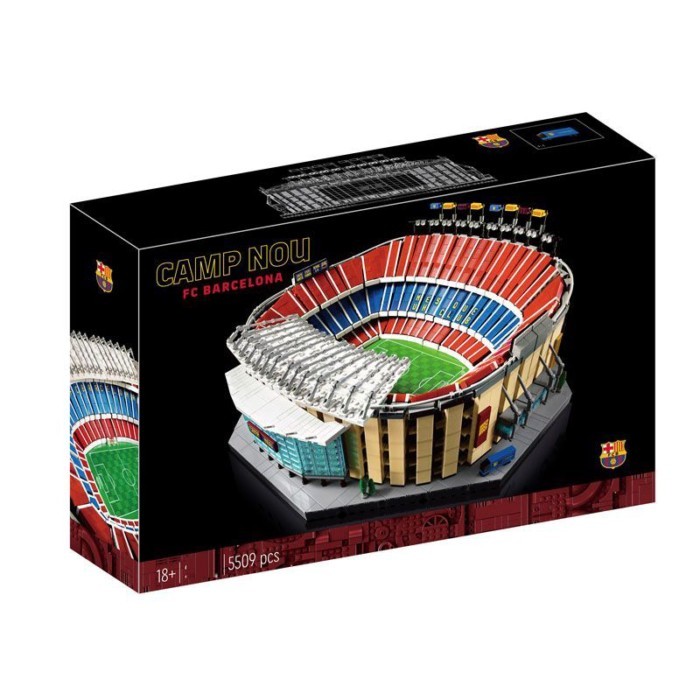 เข้ากันได้กับ LEGO Barcelona Camp Nou สนามฟุตบอล 10284 แฟนบาร์เซโลน่าประกอบของเล่นอาคารบล็อกของขวัญ