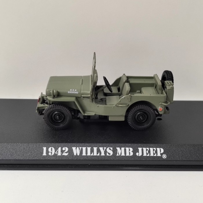 แสงสีเขียว 1/43 WILLYS MB 1942 JEEP WILLYS JEEP รุ่นโลหะผสม 4A
