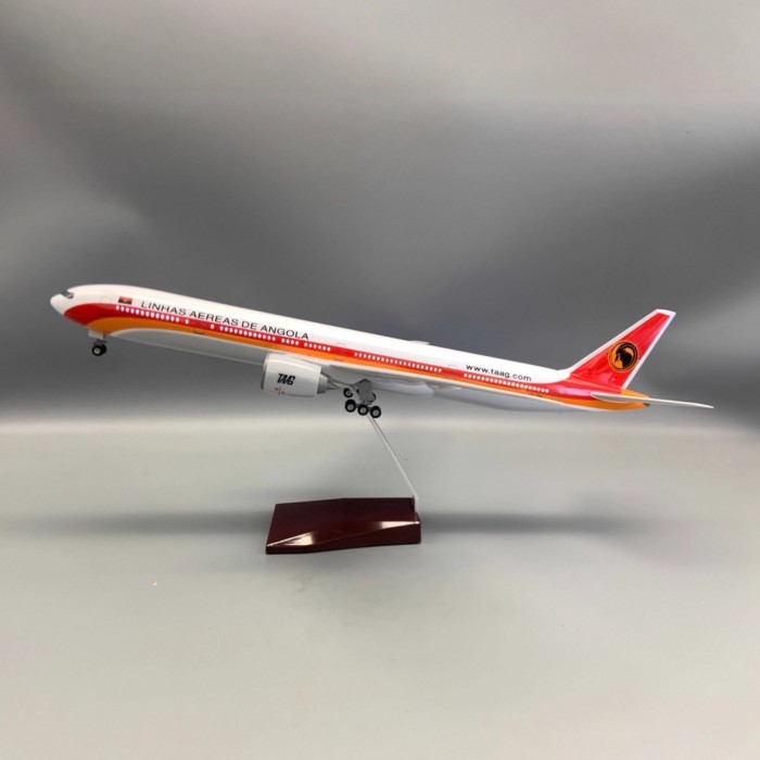 47CM Angola B777-300 Angola Airlines Boeing 777 โมเดลเครื่องบิน Africa Civil Airlines TAAG Out of Pr
