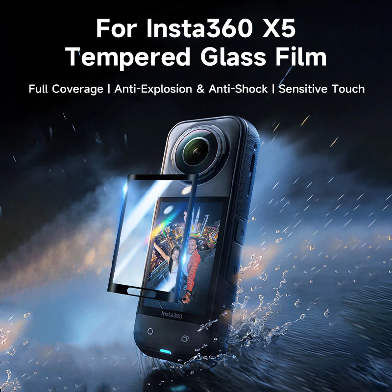 Insta360 X5 X4 นิรภัยแก้วป้องกันหน้าจอ 9H ความแข็ง HD ชัดเจนป้องกันรอยขีดข่วนป้องกันลายนิ้วมือความครอบคลุมเต็มรูปแบบอุปก thumbnail 3