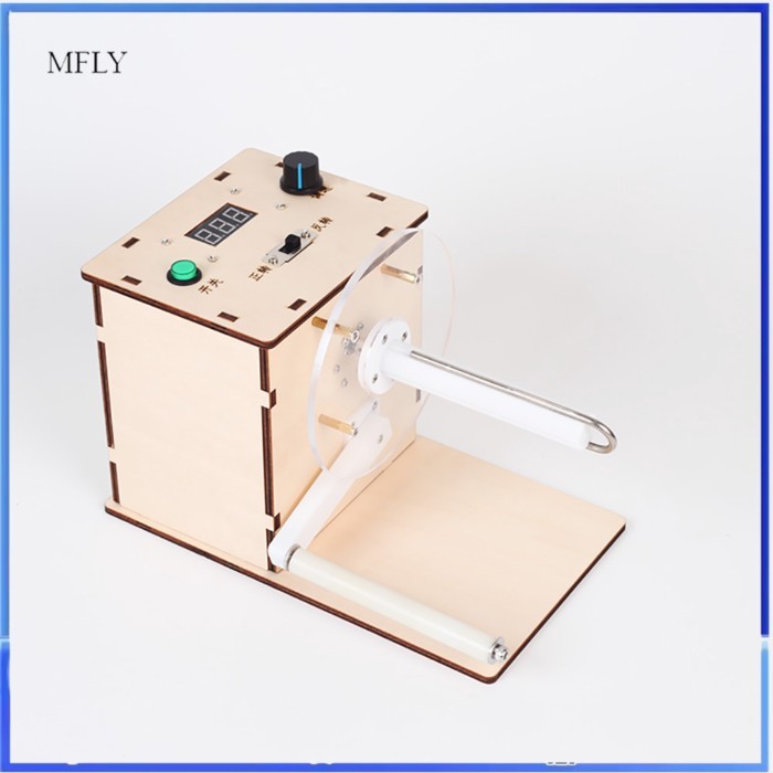Mini Automatic Label Rewinder Barcode Sticker Label Printing Adjustable Speed Two-Way Rewinding Mac