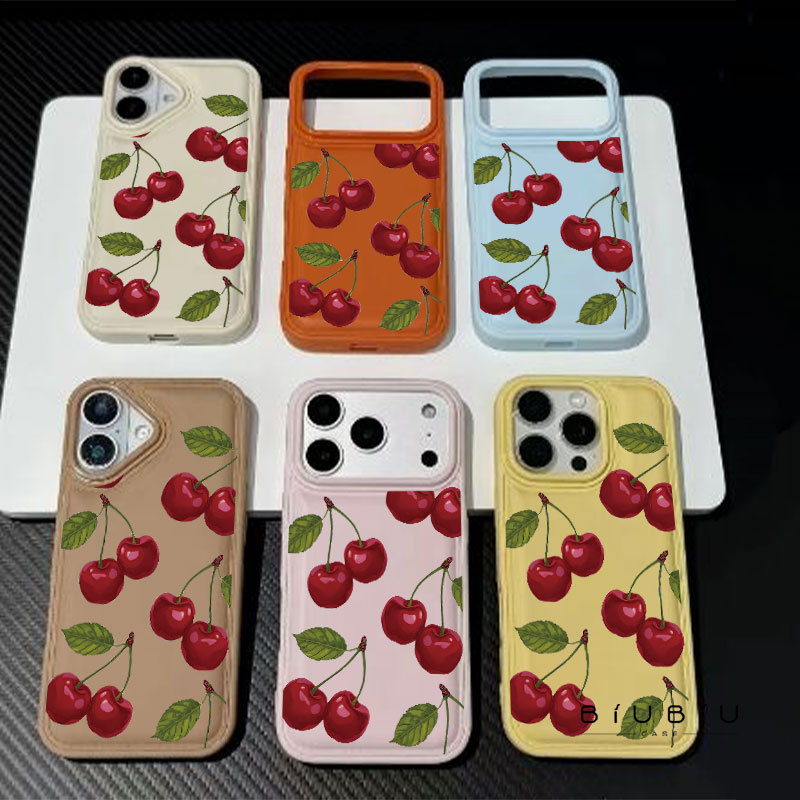 สําหรับ IPhone 17 Air 16 15 14 13 12 11 Pro Max X XR XS Max 7 8 Plus Reben Merah Muda เคสโทรศัพท์ปกอ