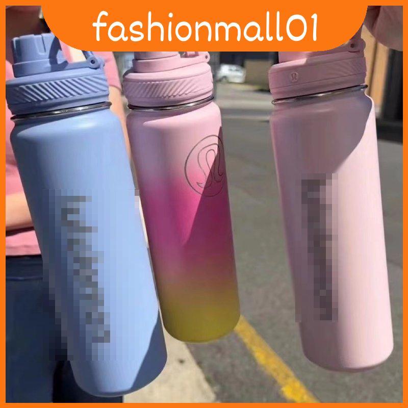 710ml Lululemon Back To Life ขวดน้ํากีฬาถ้วยสูญญากาศสแตนเลส 24OZ