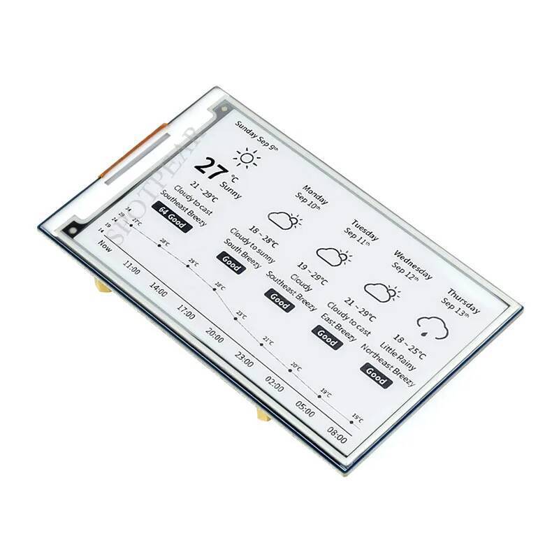 Raspberry Pi E-Paper 4.26 นิ้ว E-link หน้าจอหมวก 800x480 สีดํา/สีขาวสําหรับ Arduino/Jetson/STM32