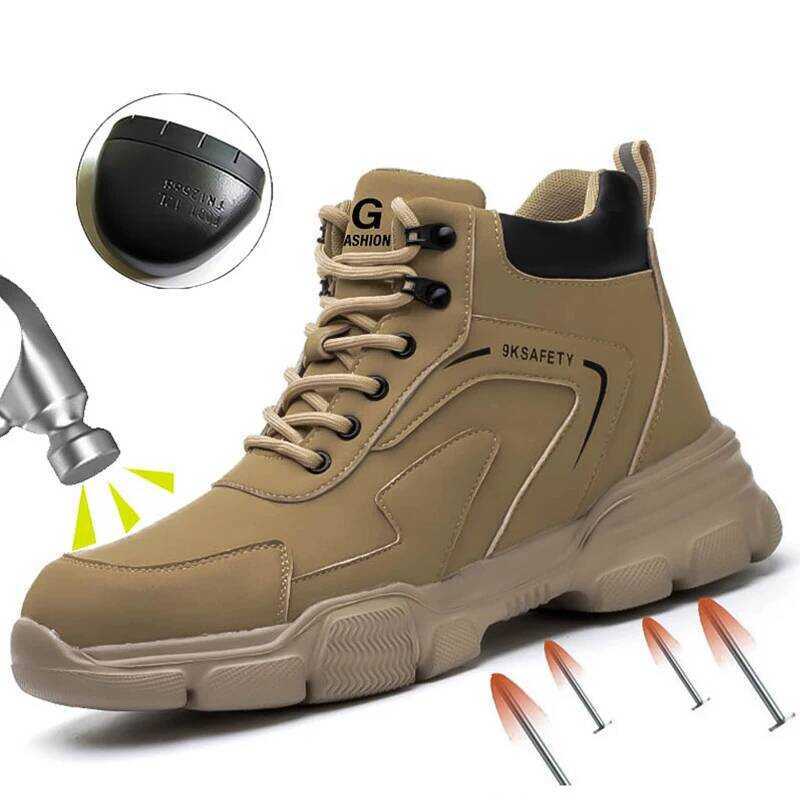 C Safety Protective Boots Work Safety Shoes Men Winter Safety Boots Anti-Puncture Work Shoes Steel