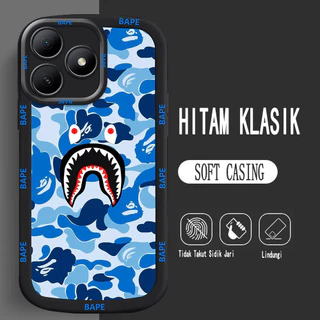 อ่อนนุ่มเคสโทรศัพท์หรับ Realme 11 C55 C53 9i 11X C51 5G M52 ba_pe shark