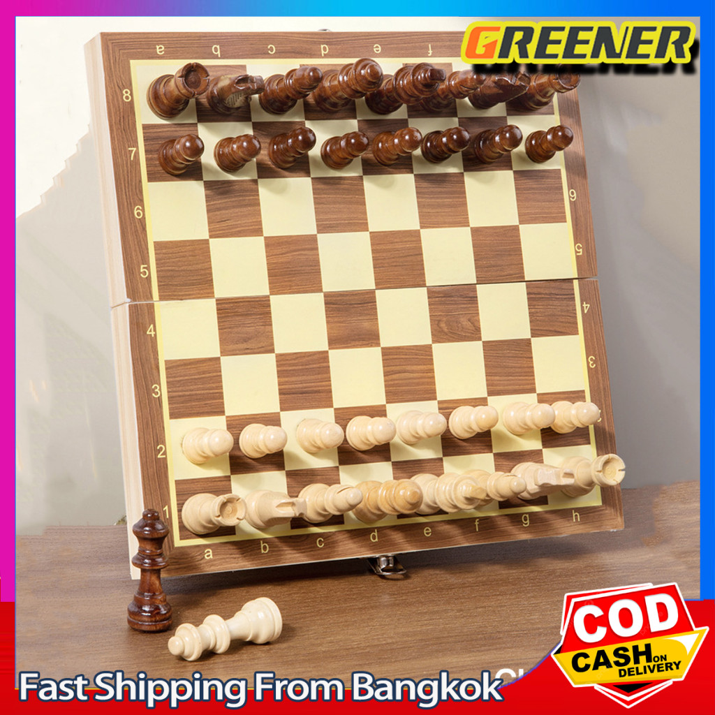 Greener กระดานหมากฮอส borad game ตัวหมากรุกสากล หมากฮอส หมากรุก หมากฮอส เกมหมากรุก สากลแม่เหล็ก Magn