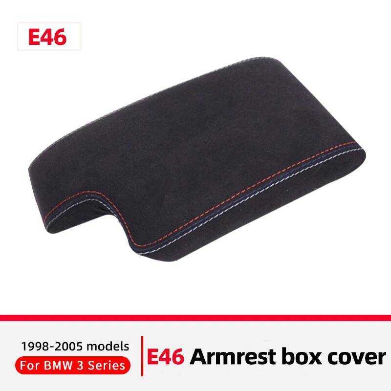 C Central Control Armrest Box Protective Cover Pad For 18-2005 BMW E46 Accessories 320I 320Ci 323I