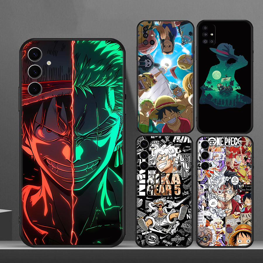 SAMSUNG สําหรับSamsung A07 A17 A56 A36 A26 S25 Fe Edge Plus Ultraอะนิเมะการ์ตูนOne Piece TPUซิลิโคนอ
