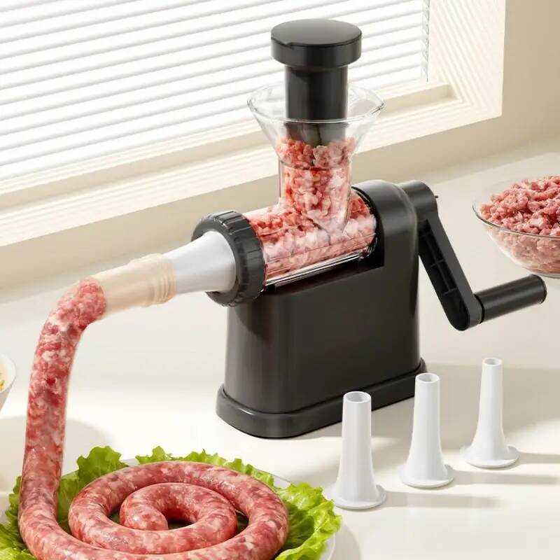 C Manual Sausage Stuffing Machine Homemade Sausages Stuffer Sausage Syringe Sausages Stuffer Gadget