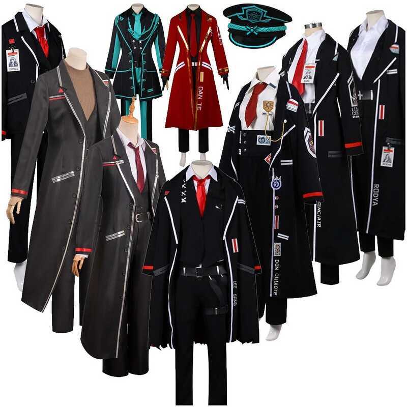 C Cosplay Limbus Company Hong Lu Faust Yi Sang Dante Sinclair Cosplay Costume Shirt Coat Pants Unif