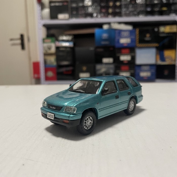 1: 43 Qingling ISUZU Athlete ISUZU Wizard MU Rodeo รถ SUV สีฟ้า