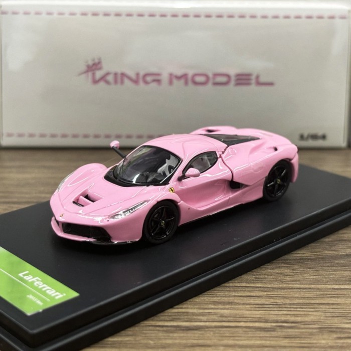 King Model 1: 64 LaFerrari LaFerrari ฝากระโปรงหลังสามารถเปิดโมเดลรถโลหะผสม