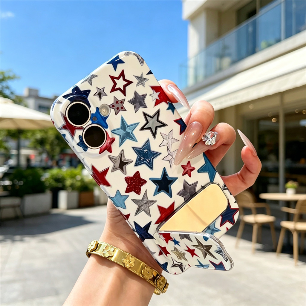 สําหรับ Redmi หมายเหตุ 12 10 11 9 PRO 10S 11S 12S 9 9S Glossy Red Blue Silver Star รูปแบบเคสโทรศัพท์