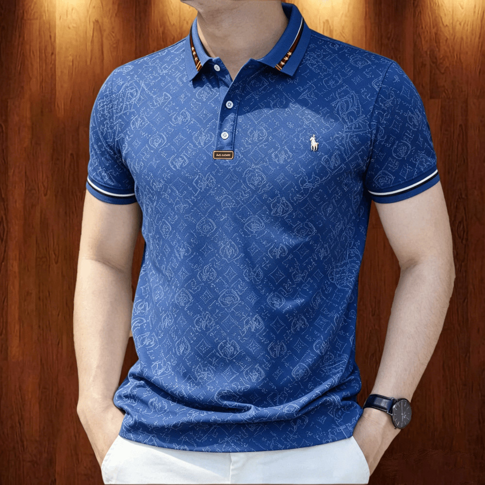 เสื้อโปโลผู้ชาย มินิมอล ท็อปขนาดใหญ่ สไตล์ธุรกิจ ลําลอง ใส่กลางแจ้ง 46