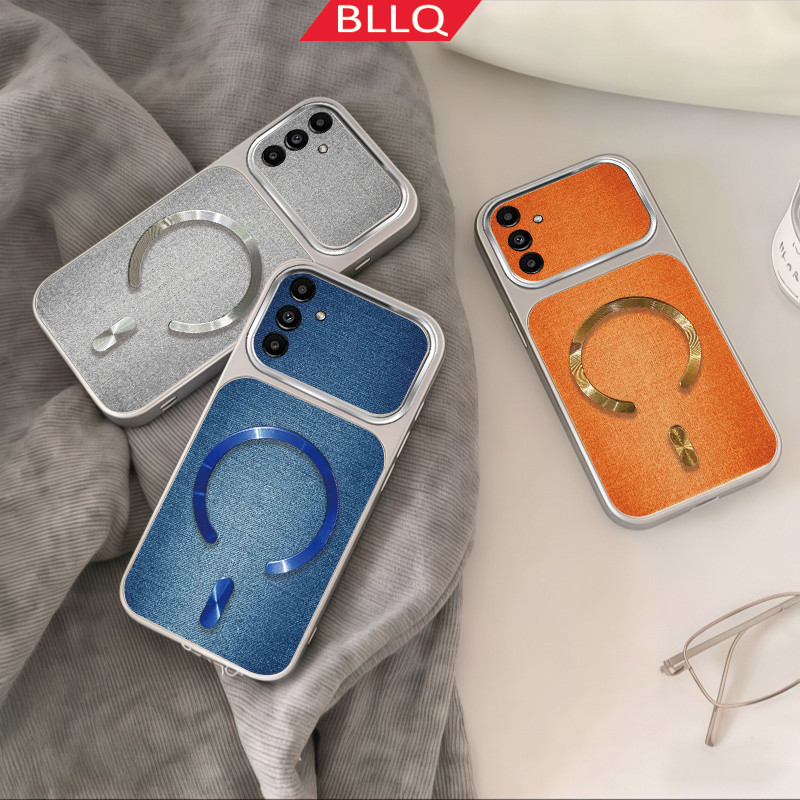เคสสําหรับ Samsung A16 A26 A36 A56 5G เคสโทรศัพท์ดีไซน์ใหม่ลายยีนส์กันกระแทกแม่เหล็กดูด C-ring shell
