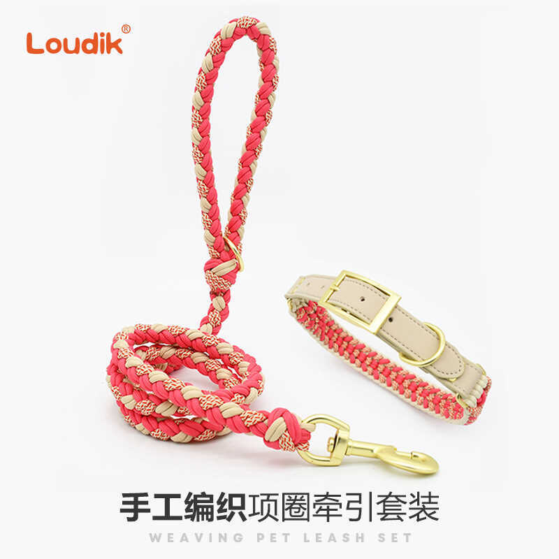 Original Braided สายจูงสุนัข Leash COLLAR COLLAR COLLAR COLLAR อุปกรณ์สําหรับสัตว์เลี้ยงขนาดเล็กสุนั