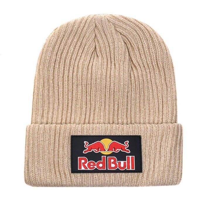 RED BULL หมวก RED BULL หมวก NE Joint หมวกถักป้องกันด้านนอกหมวกอินเทรนด์ที่อบอุ่น RED BULL หมวกกีฬาสุ