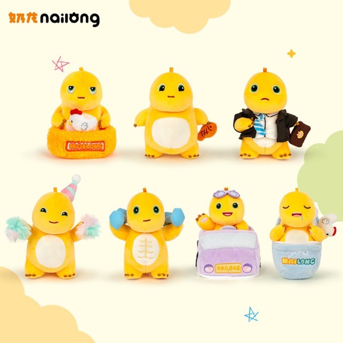 NaiLong สัปดาห์นมตุ๊กตามังกรของเล่นตุ๊กตาน่ารักของขวัญวันเกิดสําหรับเด็กเปิดยืนยันของเล่น