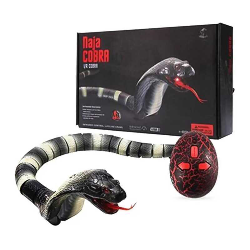 C RC Snake Realistic Snake Toys Infrared Receiver Electric Simulated Animal Cobra Viper Toy Joke Tr