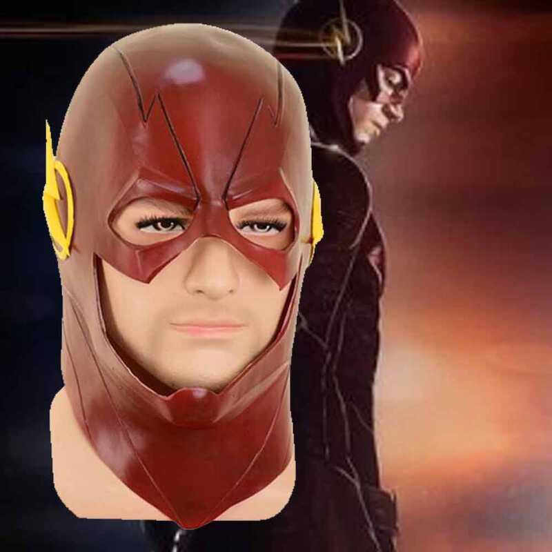 C Hot The Flash The Flash 2 Movie Prop Dee Halloween Full Head Latex Accessory