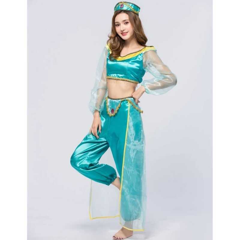 C ชุดเครื่องแต่งกายเพลย์ การ์ตูนเจ้าหญิงอลาดิน จัสมิน Princess Aladdin Jasmine Costume