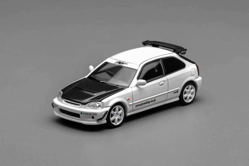 Motorhelix MH 1:64 Honda Civic Type R EK9 Openable hood Alloy Car Model Collection