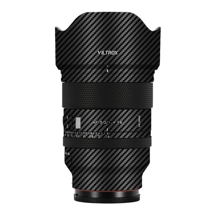 เหมาะสําหรับ Vitrox AF50F1.4Pro Sony E-mount เลนส์ป้องกันฟิล์มคาร์บอนไฟเบอร์ Matte 3M